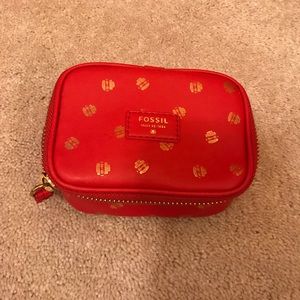 Fossil travel jewelry bag